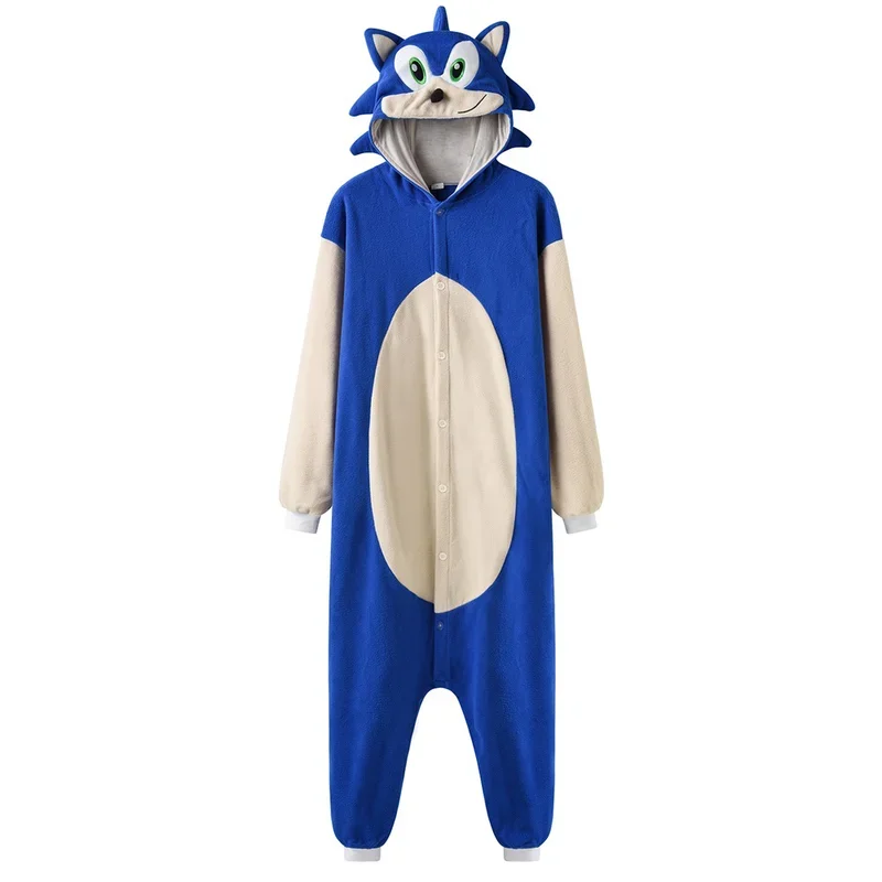 Animal hedgehog onesie kigurumis for men adult unisex pajama winter long sleeve suit cute loose style party outfit