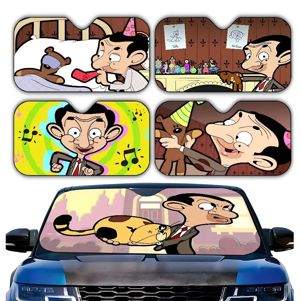 

Милые забавные автомобильные солнцезащитные шторы M-Mr B-Bean 130x70 см, автомобильный солнцезащитный козырек, защита от ультрафиолета, авто козырек, аксессуары для Ca