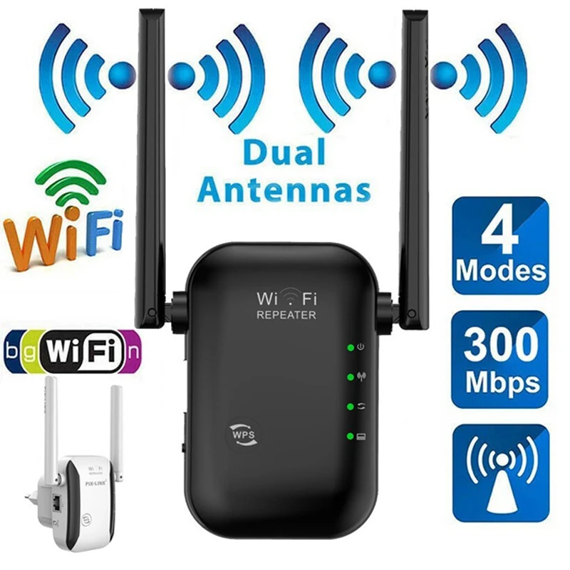 

300Mbps 2.4G Repeater WiFi Long Range Wifi Repeater Wireless Wifi Extender Wi-Fi Signal Amplifier 802.11N WiFi Booster Repiter