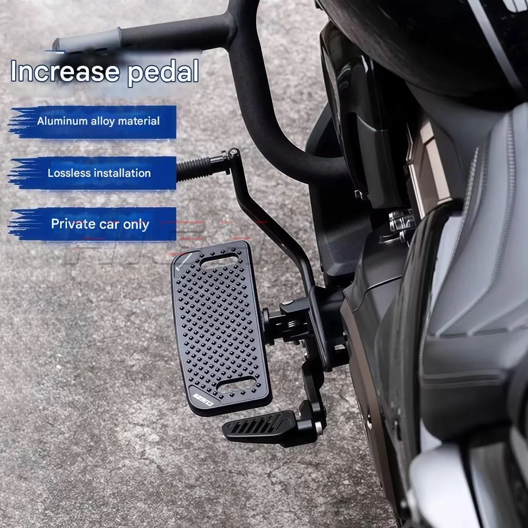 Motorcycle Extended Large Footrest Plate For VOGE CU625, Non-slip Widened Foot Pedal Upgrade Parts