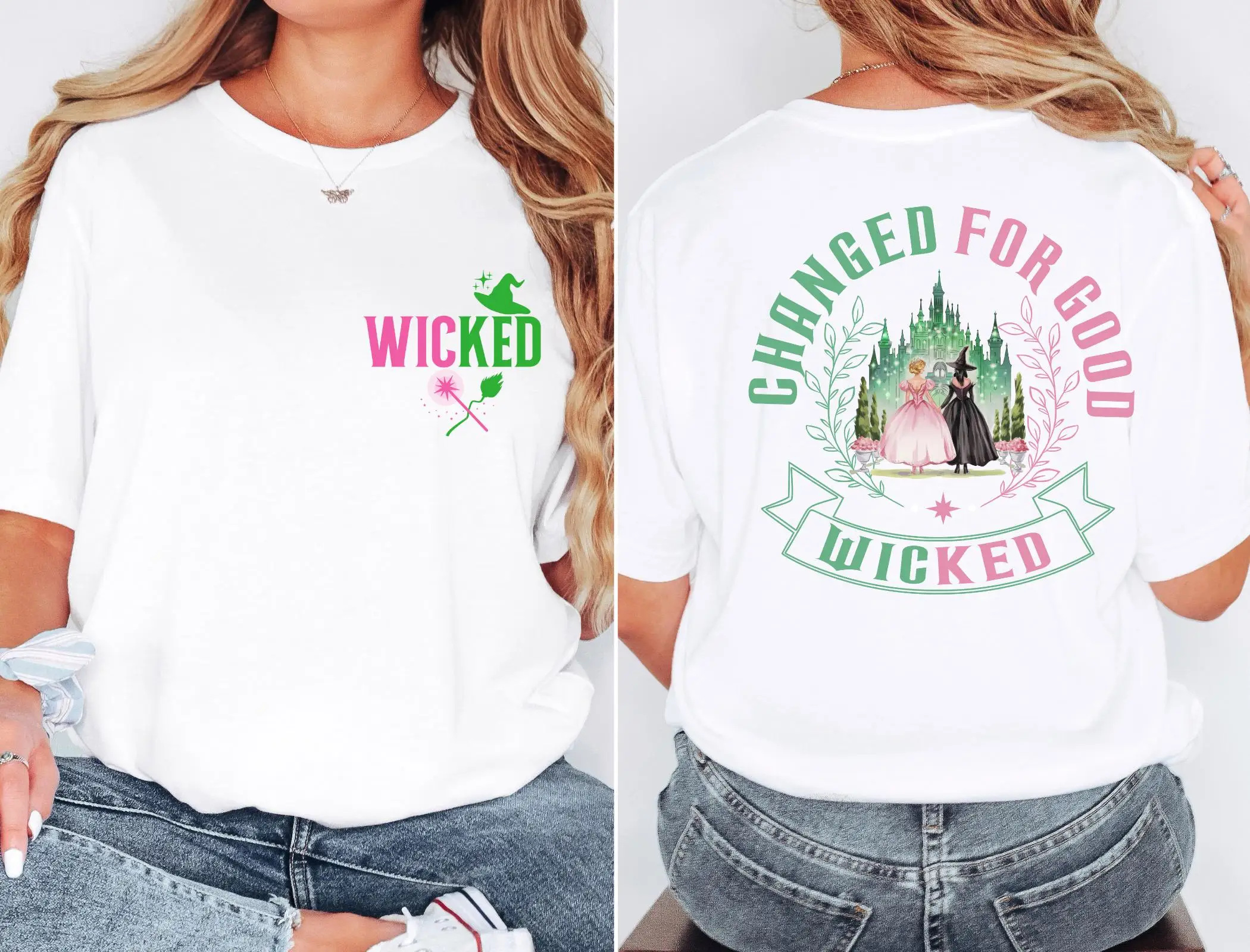 تغيير شريري لقميص جيد، عصا مكنسة الجاذبية، عصا سحرية، قميص مروحة الفيلم، هدية مروحة موسيقية شريرة