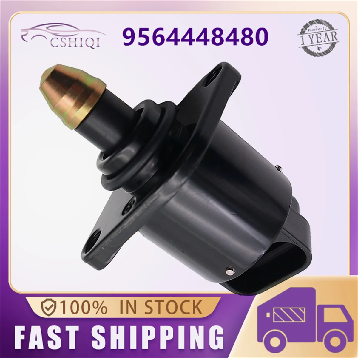 

9564448480 IACV Idle Air Control Valve IAC 96069888 95644484 1635.52 1920.N1 For 309 406 Boxer 806 Peugeot 205 306 405 1986-2003