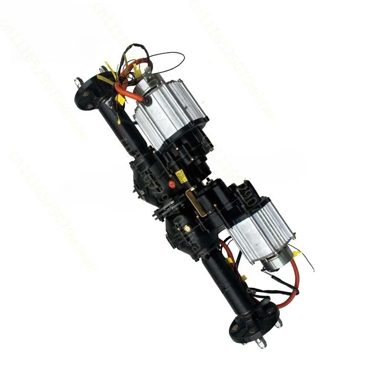 Double drive electromagnetic brake motor axle remote control rocker one control two drive accessories short folding crawler axle