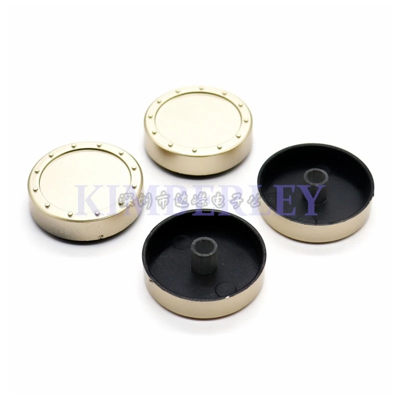 2PCS 38 X 11MM Sandblasting Knob Potentiometer Volume Adjustment Cap Plum Shaft Sandblasting Light Gold Plastic Knob