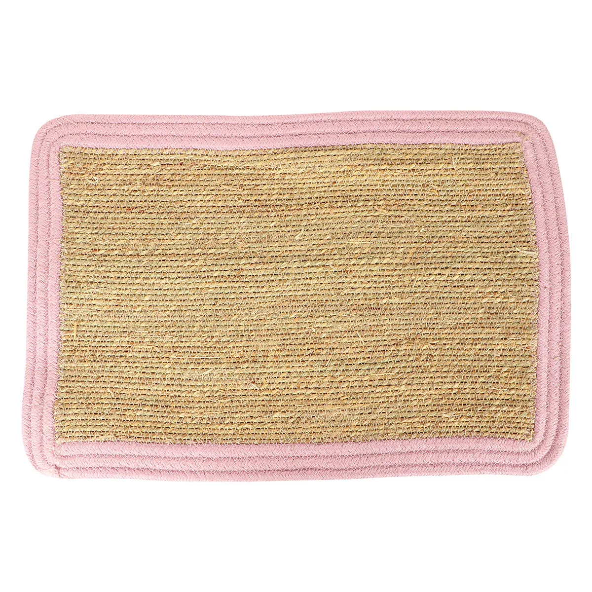 1Pcs Non-Slip Heat Insulation Placemat Straw Woven Dining Table Mat Pot Holder Kitchen Coasters Decorative for Indoor Outdoor