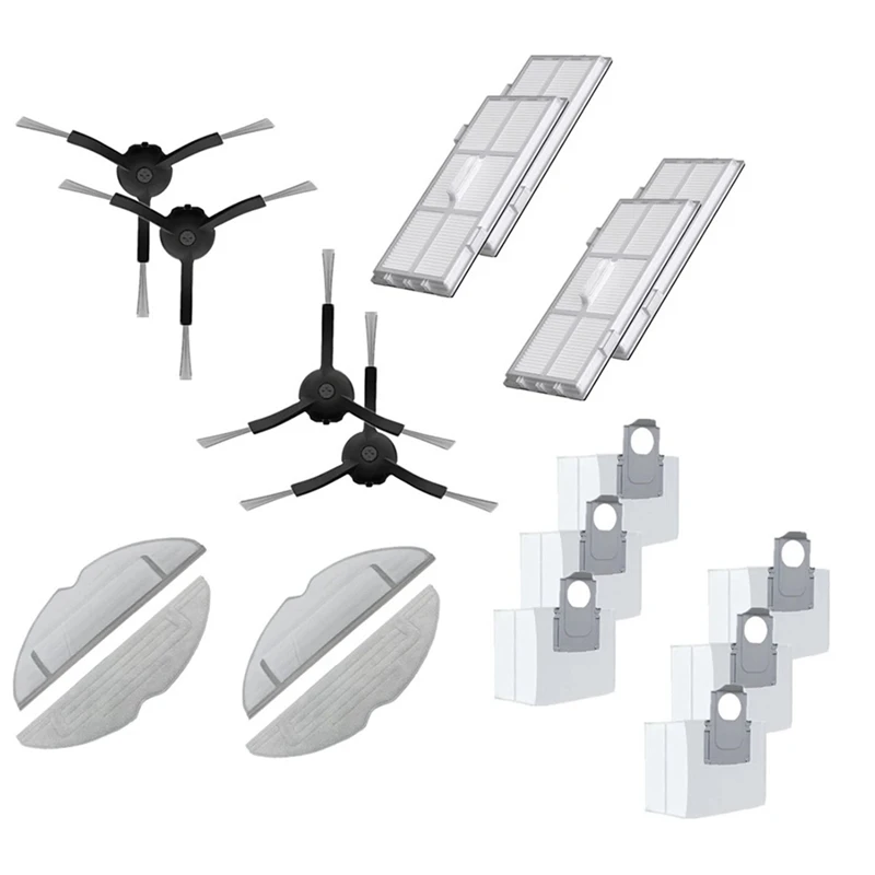 로보락 S8, S8 +, S8 프로, G20 용, 사이드 브러시 필터 걸레 천, 먼지 봉투, 진공 청소기 액세서리