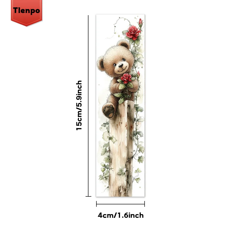 32pcs, Forest Cute Pet Wreath Theme Bookmarks, Christmas, Teacher Gift, Back-To-School Holiday Gifts, Creative Artistic Designs