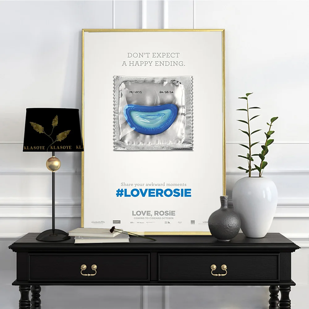 Love Rosie Romance Comedy Film Poster Movie Art Print Wall Hanging Picture Home Decor Canvas Painting