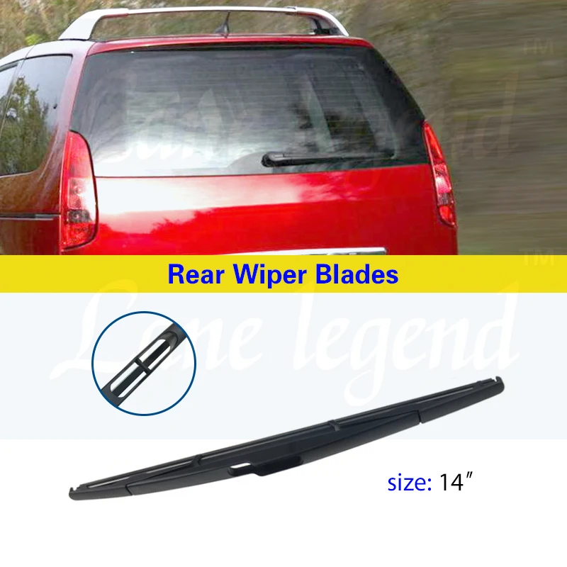 Escobillas de limpiaparabrisas trasero de coche, limpiaparabrisas de ventana trasera para Peugeot 807, 2002-2010, accesorios para automóviles, 14"