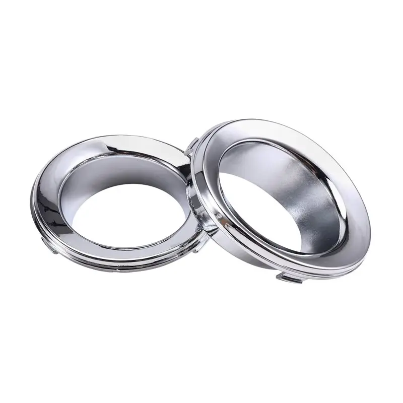 Fog Light Trim Ring Frame For Car Front Fog Lights- For Mini R50 R52 R53 2002-2006 51117127941 51117127942 Silver-A91R