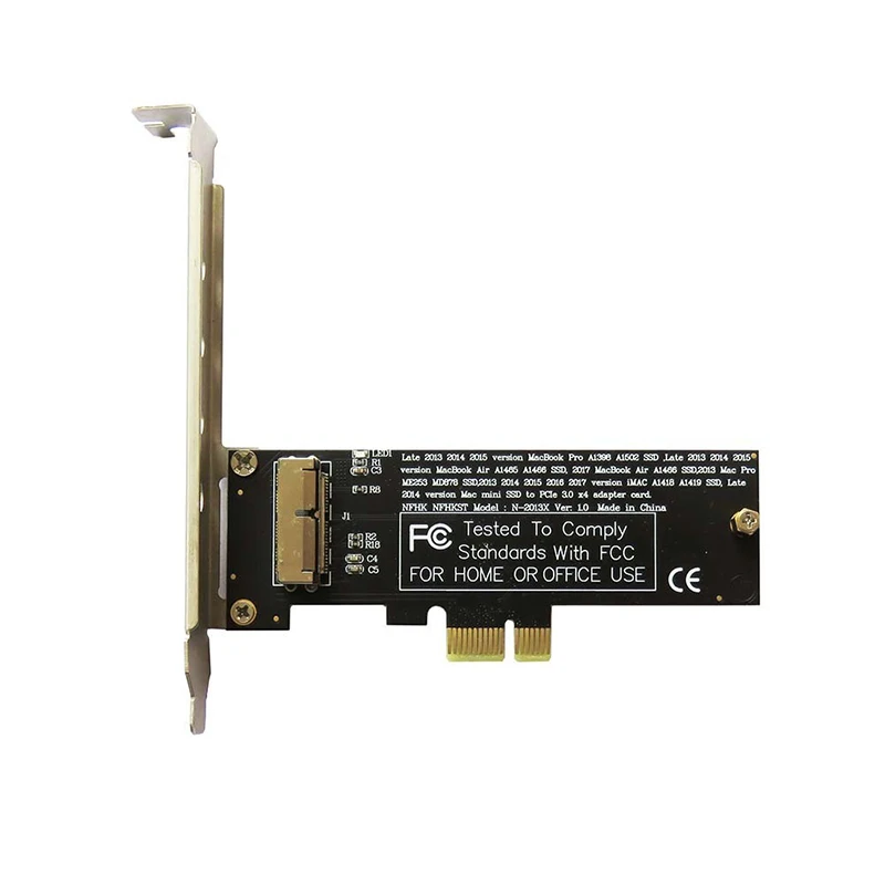 

PCIe x1 преобразователь карты переходник адаптер для 2013 2014 2015 2017 MACBOOK AIR A1466 A1465 ME864 ME865 ME866 MD711 MD712 MD760 MD761 SSD