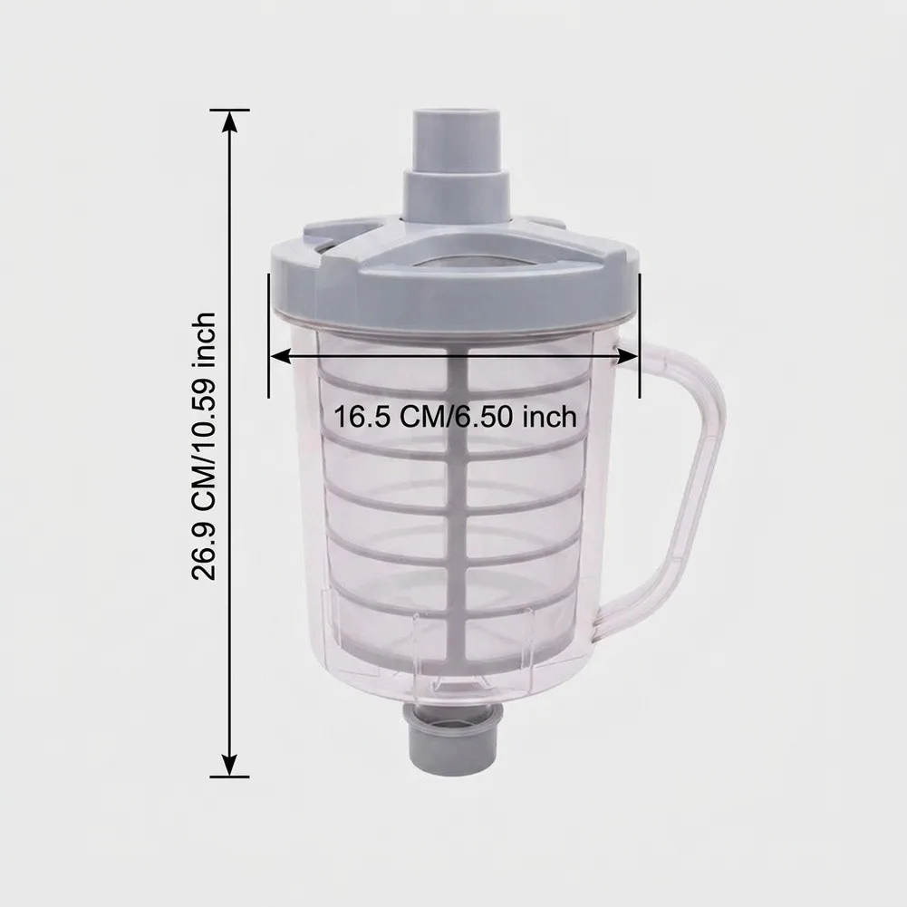 Gray white Pool Leaf Canister ABS Plastic Construction Easy Install Design High Efficiency Filtration For Pool Cleaning