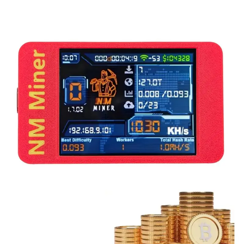 A69E1030KH/S Nmminer Nerdminer PRO BTC Solo Miner Bitcoin Crypto Solo Lottery Miner 2.8 Inch Color Display Miner