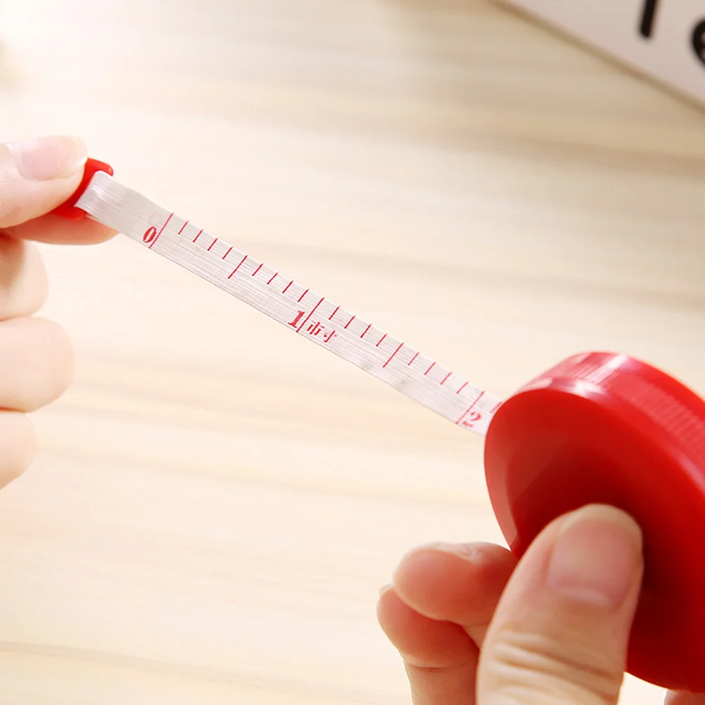 

3 pcs 1.5M Plastic Retractable Measuring Tape Dual Sided Inch Centimeter Lightweight Sewing Tailor Body Measurement Pocket