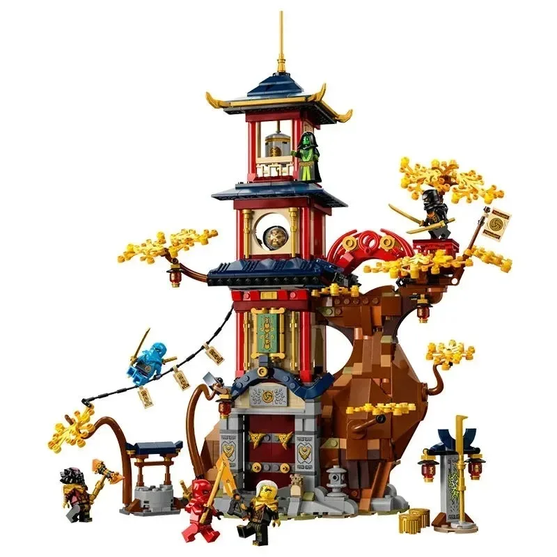 Miniso Disney Compatible With Ninja 71795 Temple of the Dragon Energy Cores Building Blocks Set Toy For Children Christmas Gift