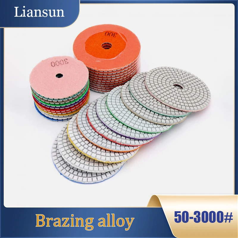 1/2/5/10 قطعة منصات أقراص تلميع الماس 3/4 بوصة 50/100/150/200/300/400/500/600/800/1000-3000 حصى لبلاط الرخام الخرساني #1