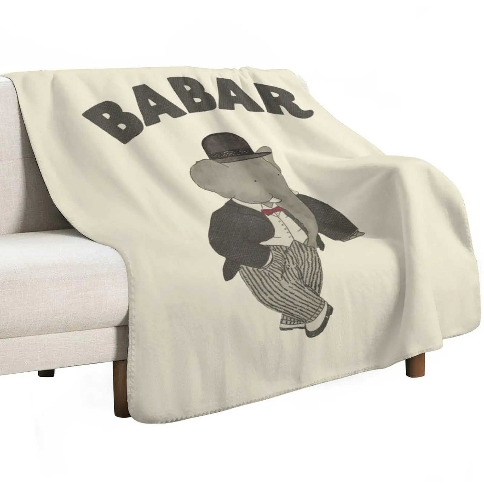 

Vintage Babar Throw Blanket Blankets For Sofas funny gift cosplay anime Decorative Sofas Blankets