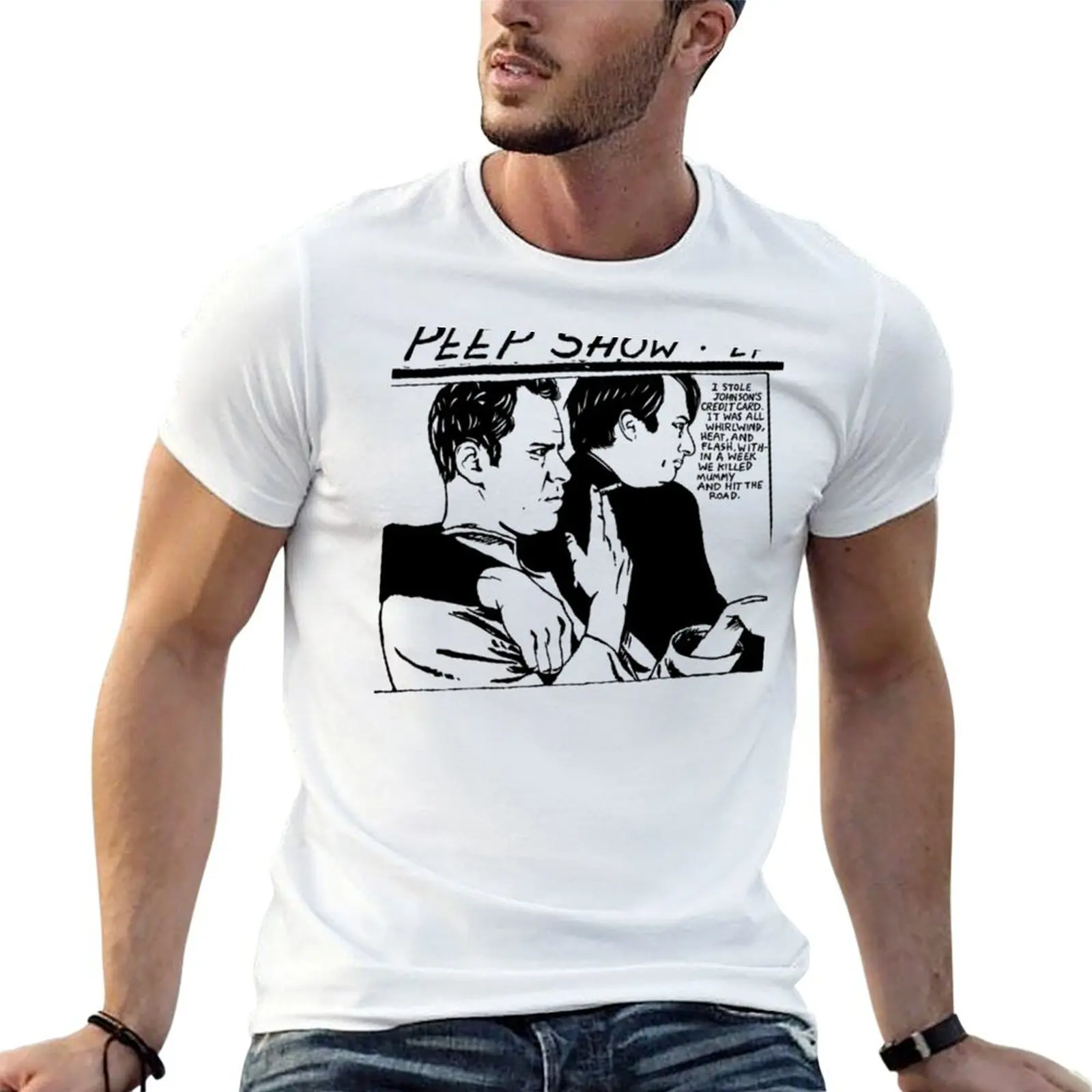 Peep Show Peep Show _ Original Goo Parody T-Shirt Casual Holiday Short Sleeve Tee