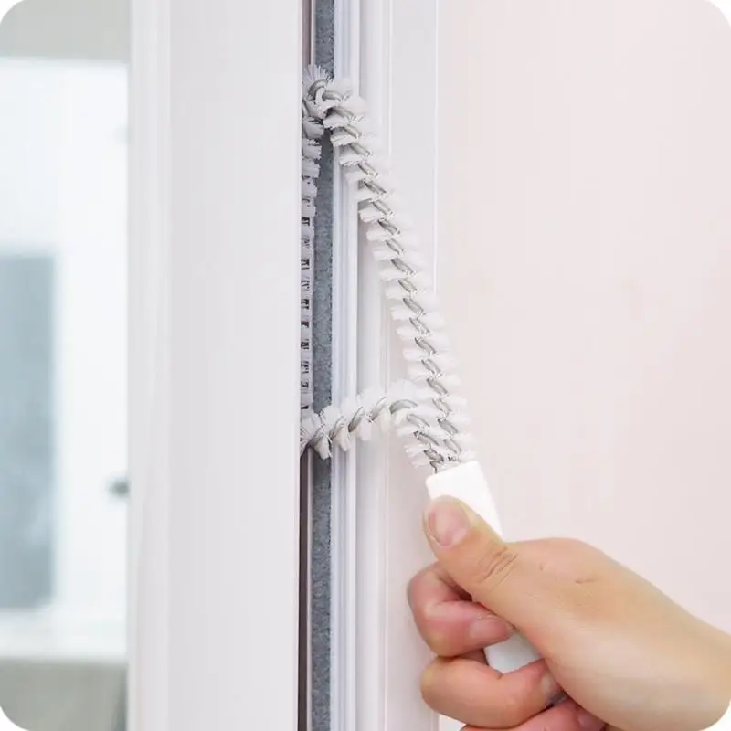 31BC Grooves Cleaning Tool Window Frame Door Grooves Cleaning Brush Sliding Door Track