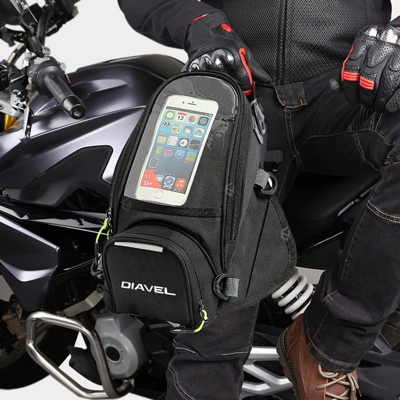 Moto nuovo telefono cellulare multifunzionale navitatio Tank Bag per Ducati Diavel V4 Monster S2R Panigale Scrambler accessori