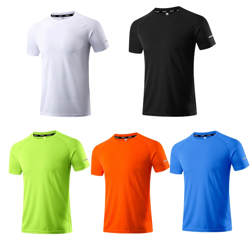 Sport Hemd Männer Fitness Strumpfhosen Quick Dry Lauf T-shirt Sportlich Tragen Gym Kleidung Sportswear T-Shirts Camiseta Laufende Hombre – Detail 5