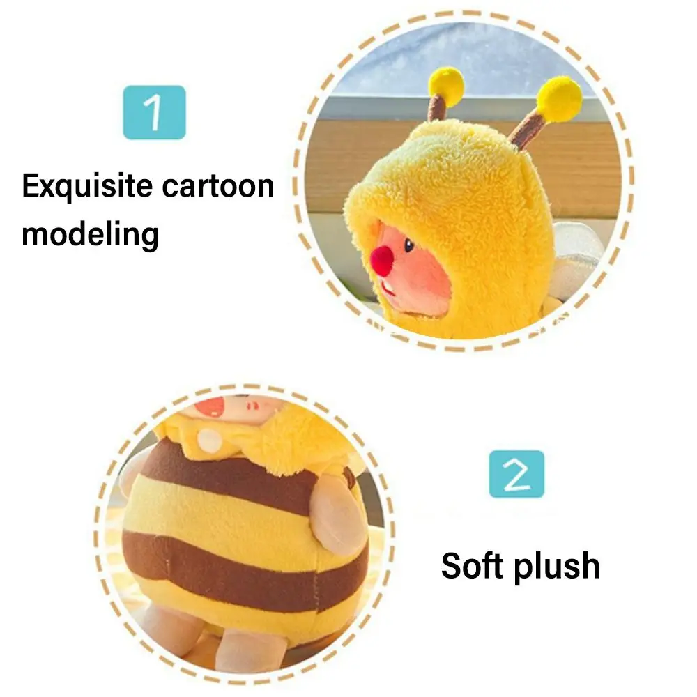 10cm/15cm/20cm/40cm Doll Clothes Doll Accessories Replacement Outfit Cartoon Bee Jumpsuit Photo Props Playing House