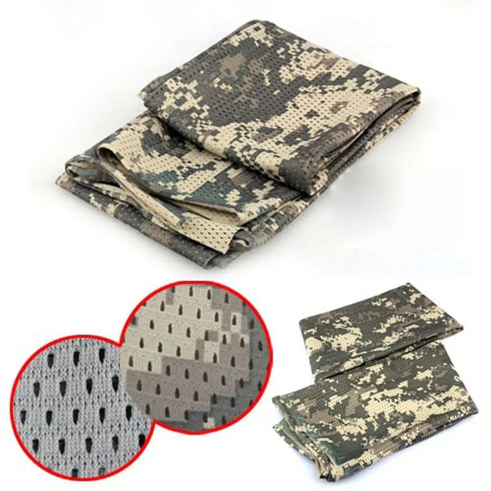 Jungle Unisex Camping Breathable Camouflage Shawl Veil Scarf Mesh Print Scarf Wraps Scarves