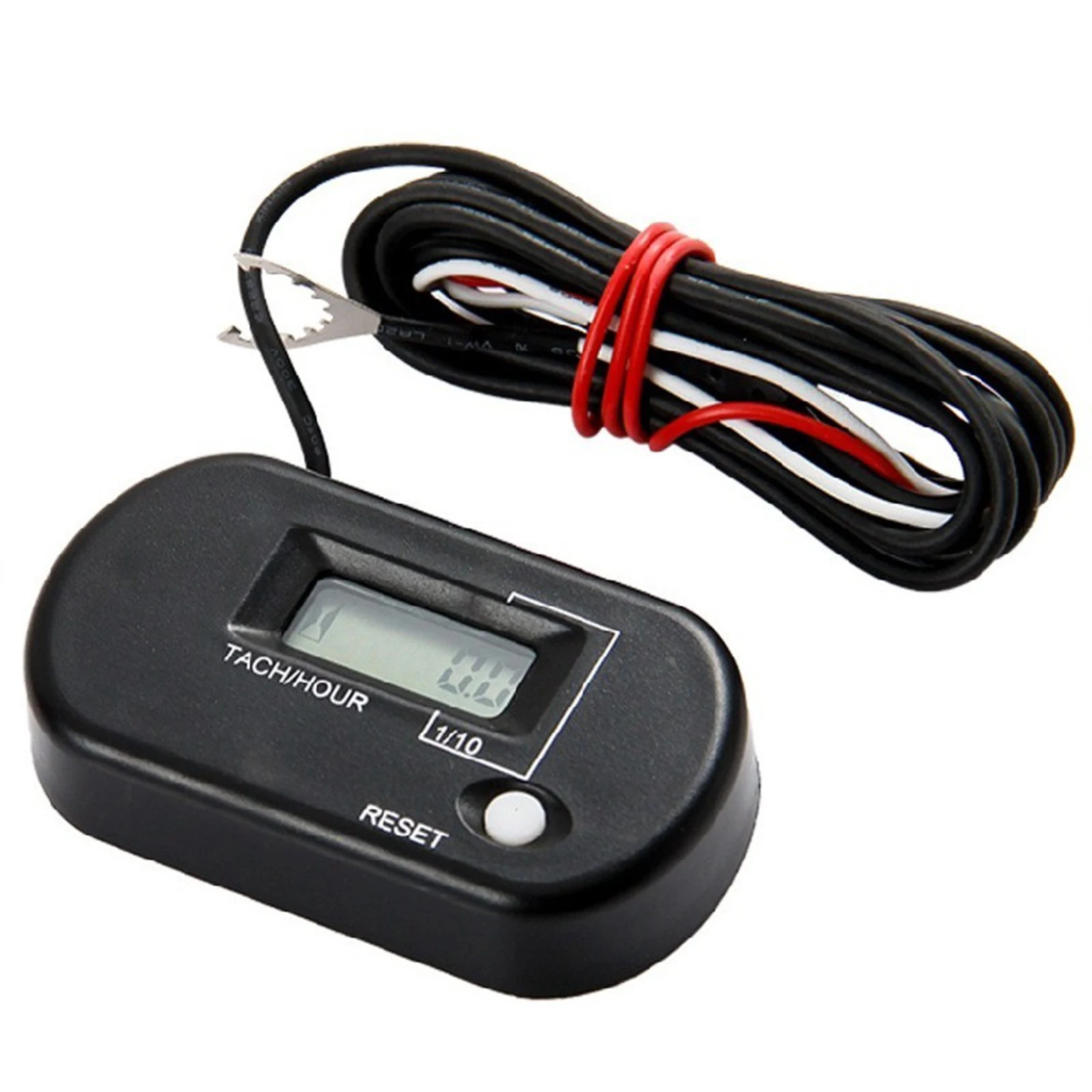 2023 Digital Engine Tach Hour Meter Waterproof Tachometer Gauge Engine RPM LCD Display for Moto Bike Boat