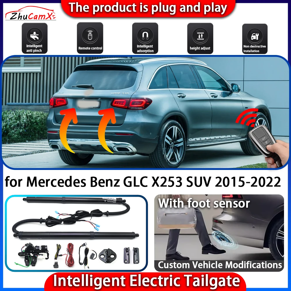 

ZhuCamX Smart Powered Tailgate System for Mercedes Benz GLC X253 SUV 2015-2022 Automatic Intelligent Electric Trunk Lift Control
