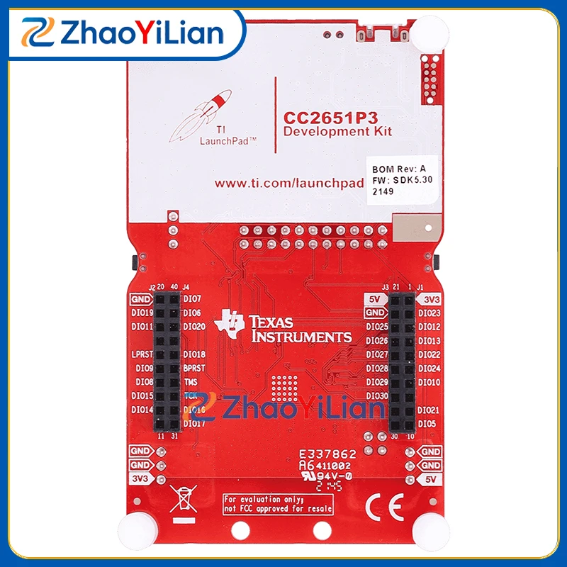 For LP-CC2651P3 352KB Flash Wireless Microcontroller Prototype Evaluation Board With Onboard Debugger