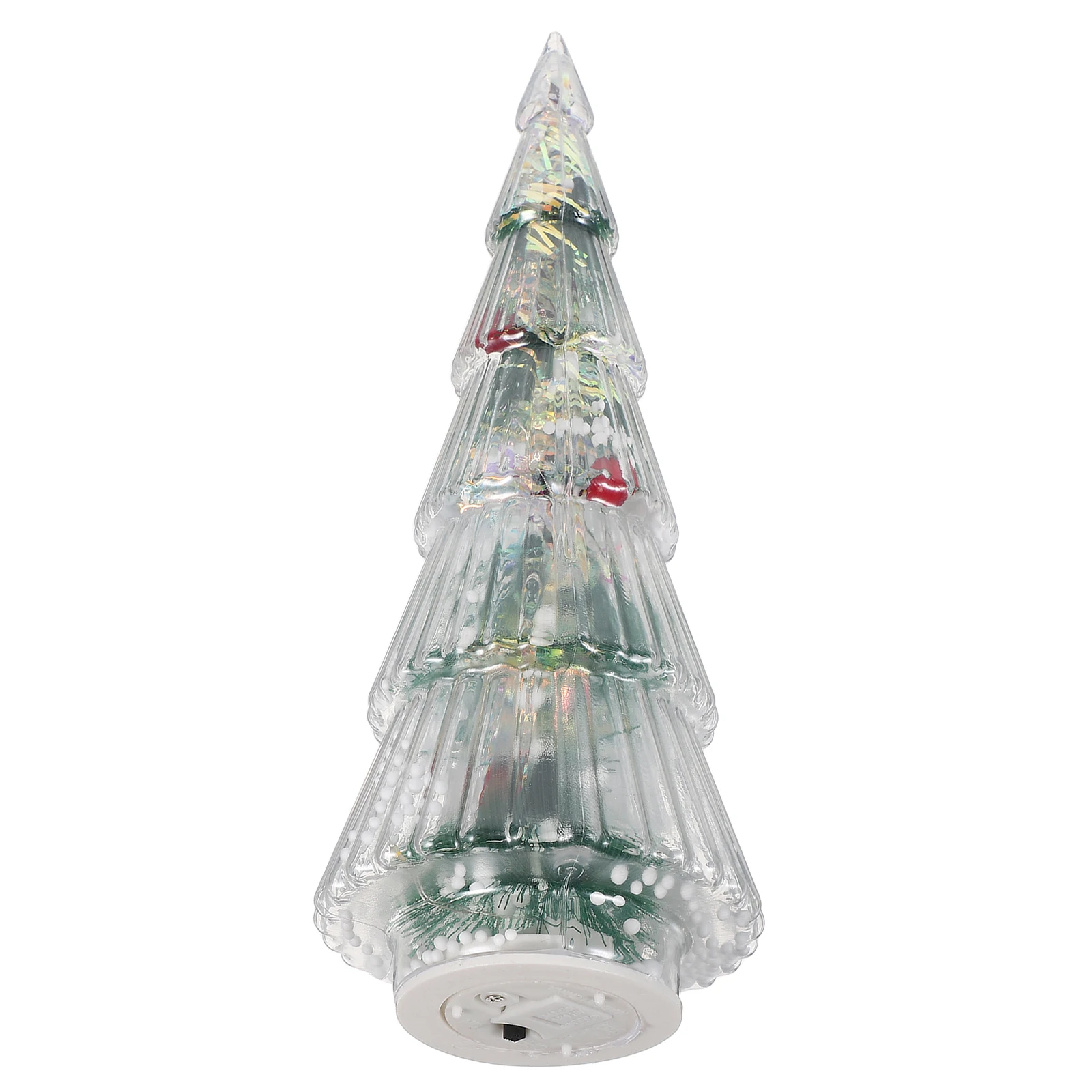 

Glowing Christmas Tree Mini Tabletop LED Light Xmas Night Light Home Holiday Decoration Fireplace Table Centerpiece Mantle Decor