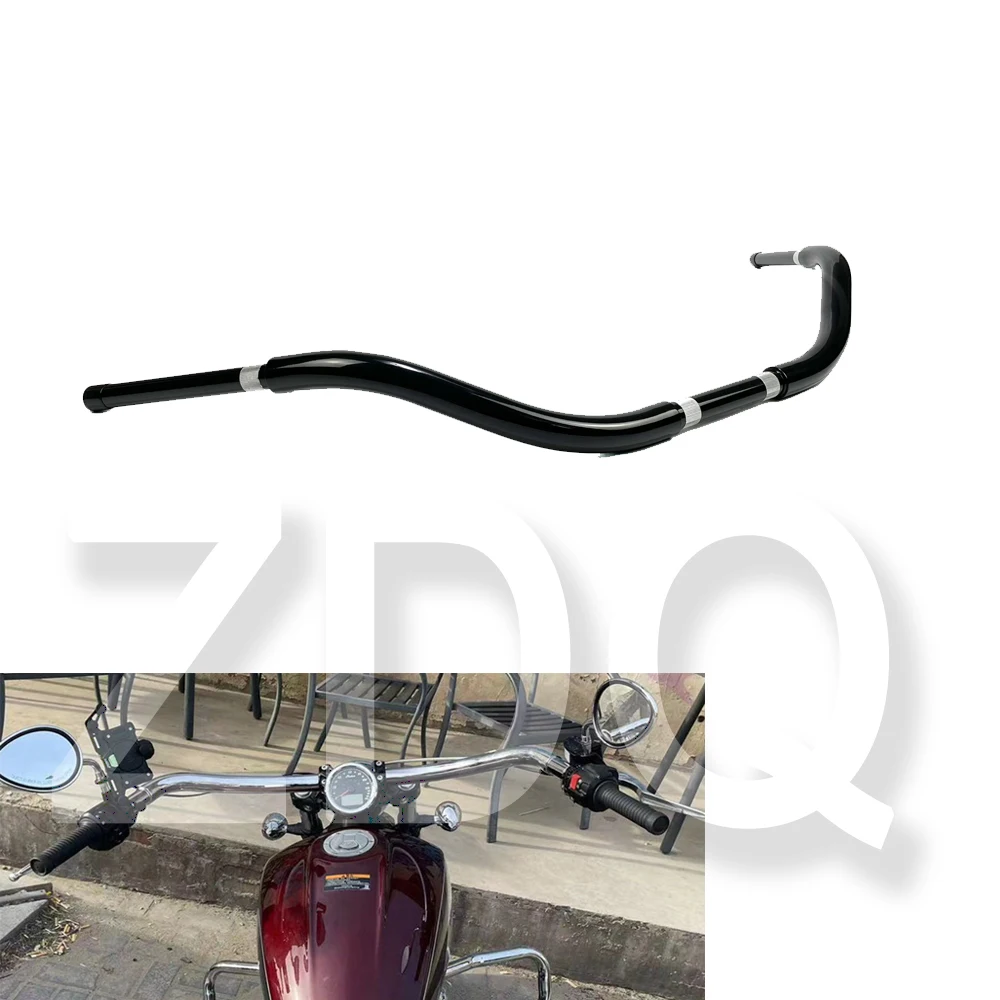 

Motorcycle Steering Wheel Bar Beach Handlebars 1-1/4 inch For Indian Scouts Hussar Bobber