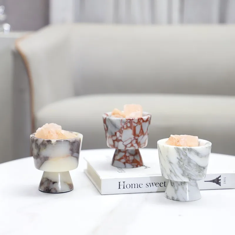 

1Pcs Natural Marble Bracket, Candle Holder, Bathroom Aromatherapy Cup, Aromatherapy Burner, Indoor and Living Room Decoration