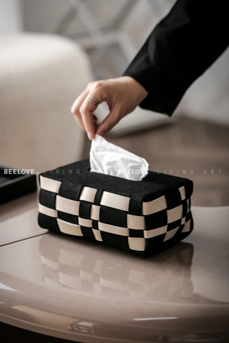 Irregular Tissue Box, High-end Paper Box, Household Living Room, Bedroom, Hand Wiping Paper Box