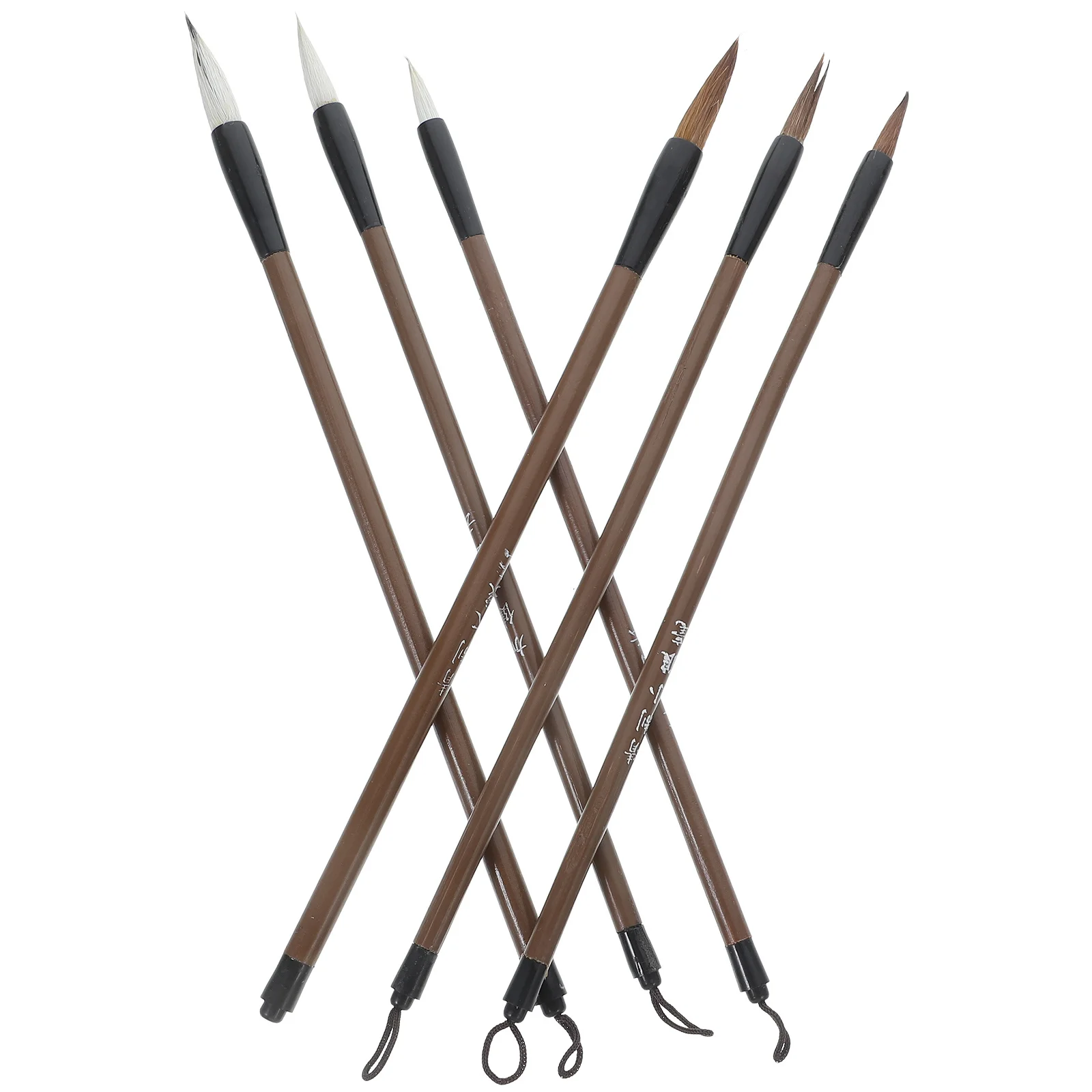 

6Pcs Practical Brush Pen for Calligraphy Drawing Stroke Studying Writing Suitable for Various Places and Occasions