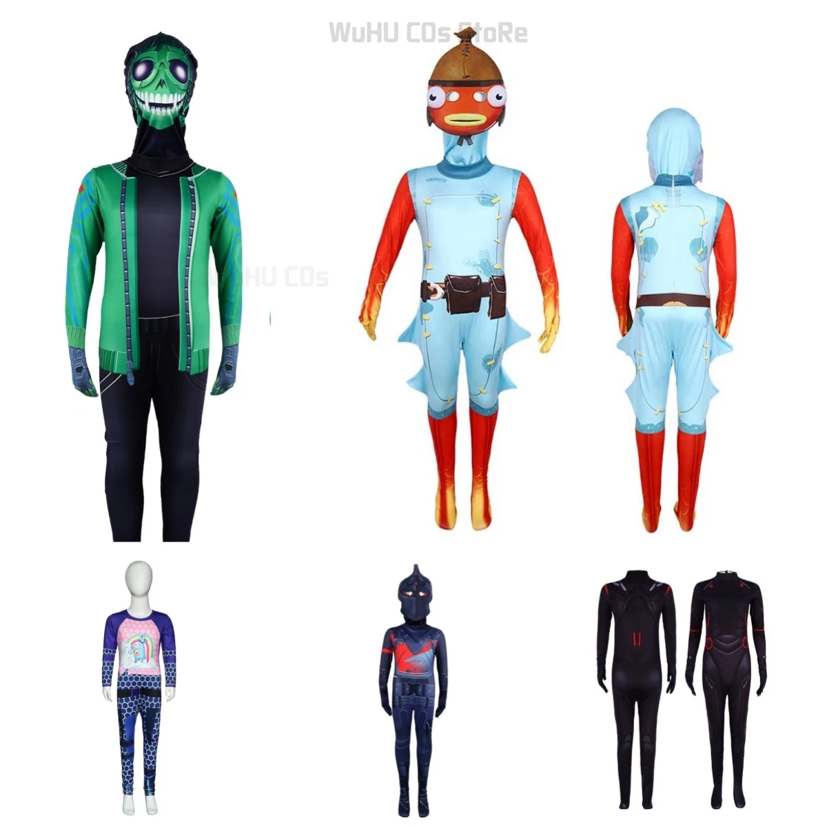 Game Skin Outfit Foortnitte Cosplay Fishstick Omega Jumpsuit Black Knight Costume Carnival Adults Kids Halloween Roleplay