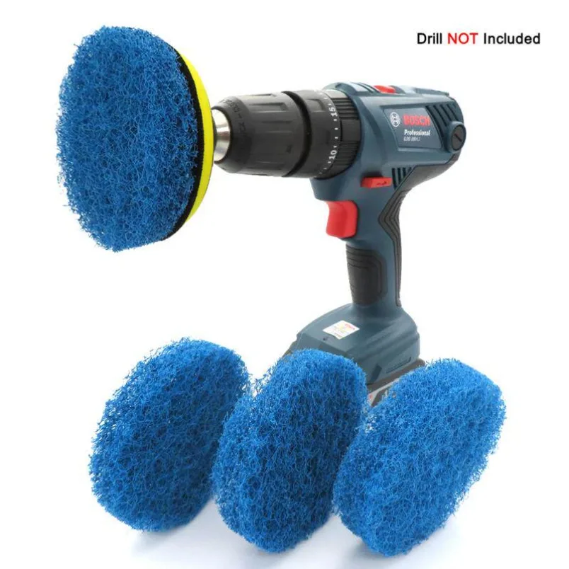 Round self-adhesive scouring cloth, hand drill matching blue sanding disc 5 pieces price