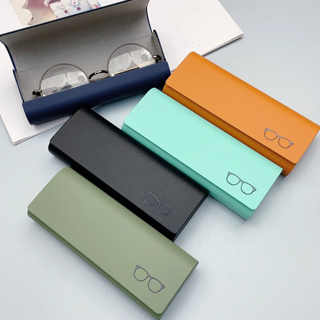 

PU Leather Glasses Case Women Sunglasses Myopia Presbyopia Storage Box Portable Anti-Pressure Eyeglasses Accessories