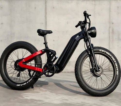 Electric 48V EMTB Mountain Bicycle With 750W Brushless Motor Rear Hub Aluminum Alloy Frame Front Suspension 15AH Lithium Battery