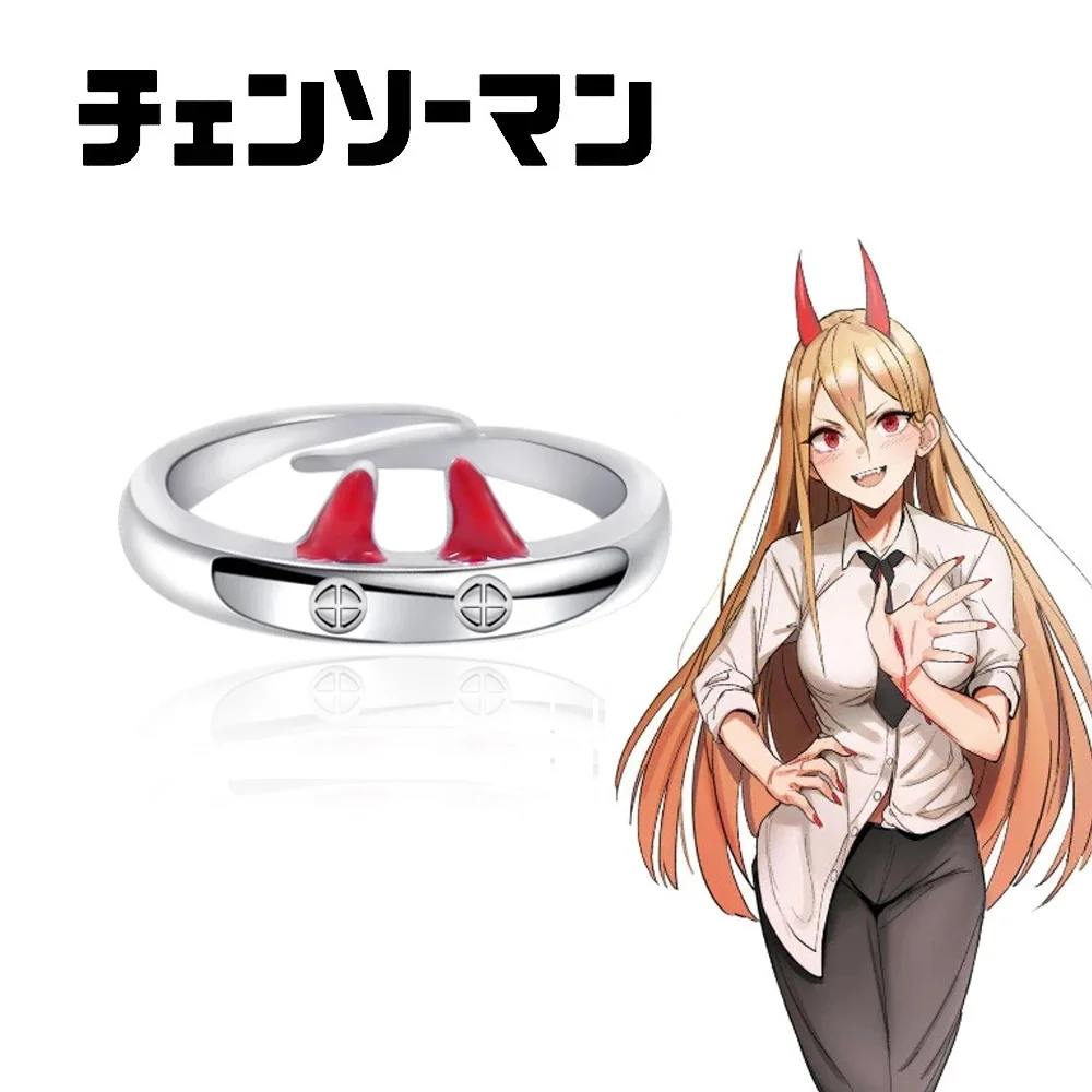 Chainsaw Man Power Katzenohrring Blood Fiend Anime Cosplay Kostüm Requisiten-Ring