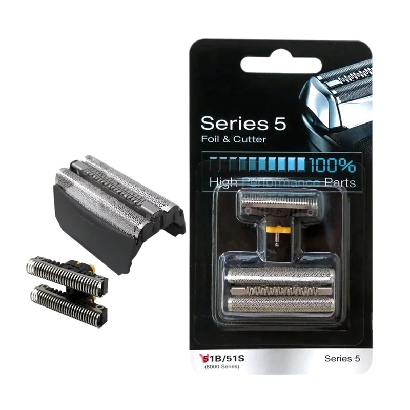 51B головка с сеткой и режущим лезвием для электробритвы Braun серии 5 510,550,60,570cc, 590cc, 590cc, 8581, 8583, 8585, 8588, 8590 бритвы