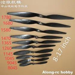 RC Plane Airplane Spare Part -8*4.5 9045 1045 11*4.5 1260 13*6.5 14X7 15*8 1680 17 inch Carbon Fiber Propeller for F3D 3A Model