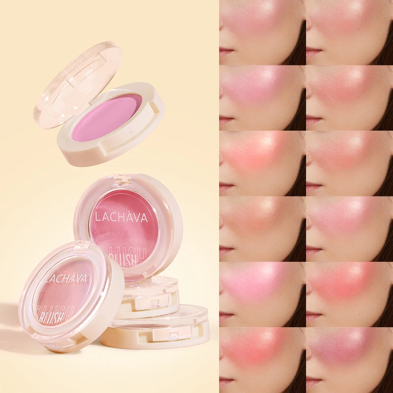 12 Colors Blushes Pearlescent Blusher Powder Brighten Facial Profile Facial Beauty Makeup Skin Rouge Long Lasting Waterproof