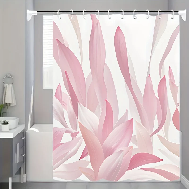 

HI-Fashion Art Deco Shower Curtain - Water-Resistant Polyester, Includes Hooks, Woven Bath Decor for Home & Party Festivals