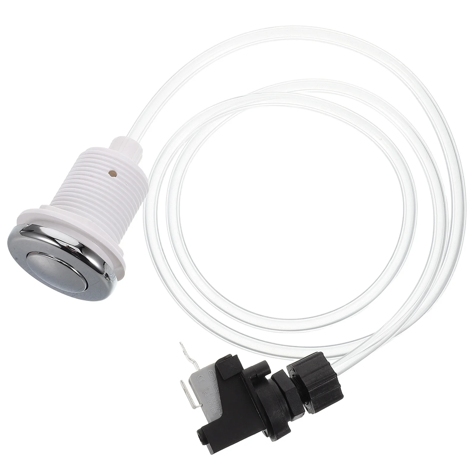

Pneumatic Air Pressure Switch Built-in Micro Switch Easy Operation Air Button for Bathtub Spa Garbage Disposal Food Waste