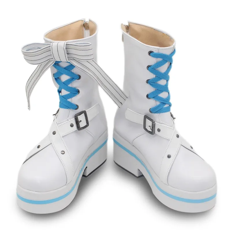 Abyssgard Fuwawa تأثيري أحذية Vtuber تأثيري الدعائم أنيمي اكسسوارات بولي أحذية أحذية من الجلد هالوين كرنفال مخصص #2