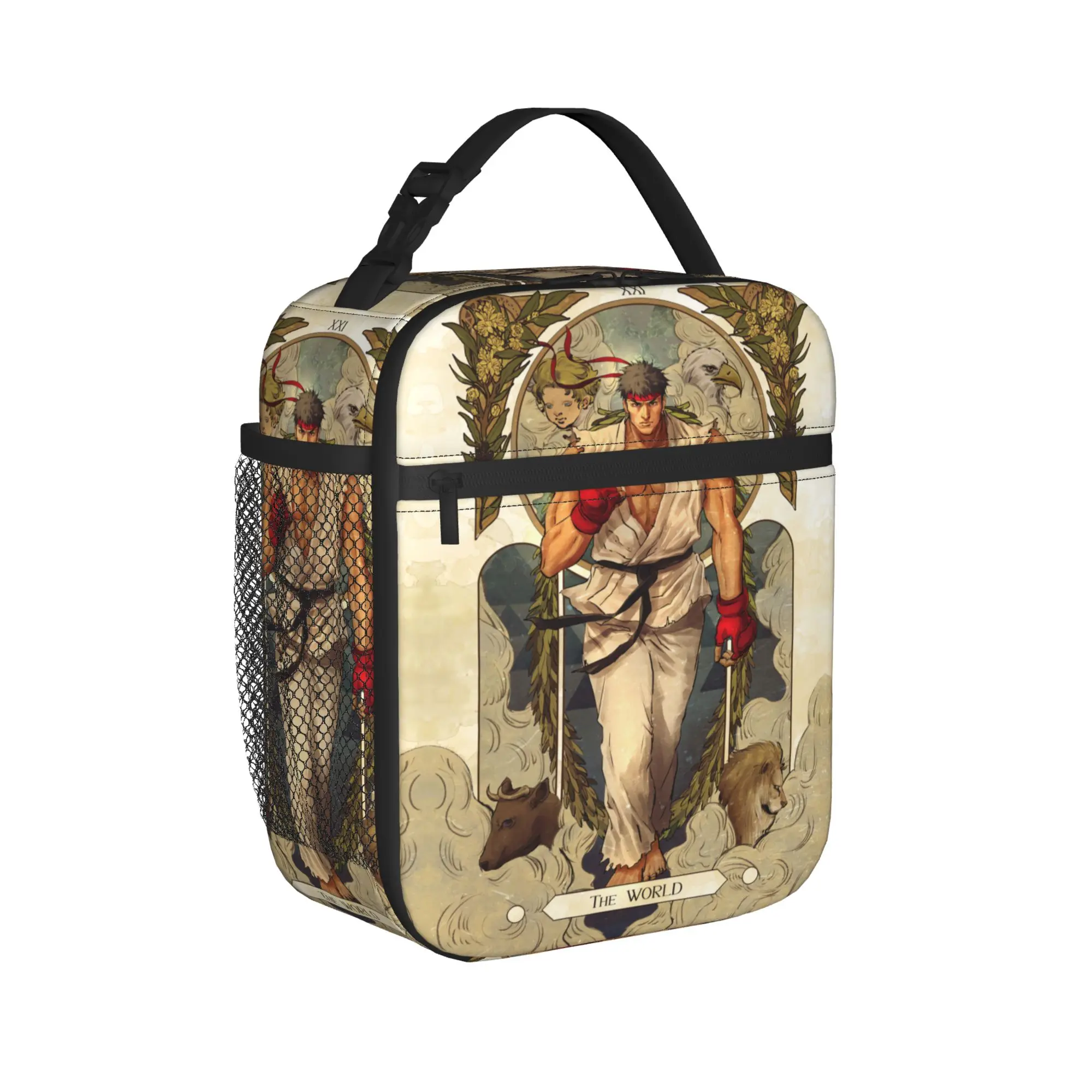 Ryu Street Fighter II Turbo Hyper Fighting Lunch Bag  Leisure Lunch Box For Unisex Insulated Cooler Bag Print Tote Food Bags