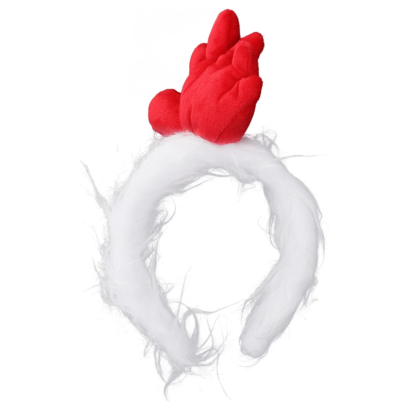 

Ear Rooster Headband Chicken Hair Hoop Cloth Plush Headbands Halloween Costumes Accessories
