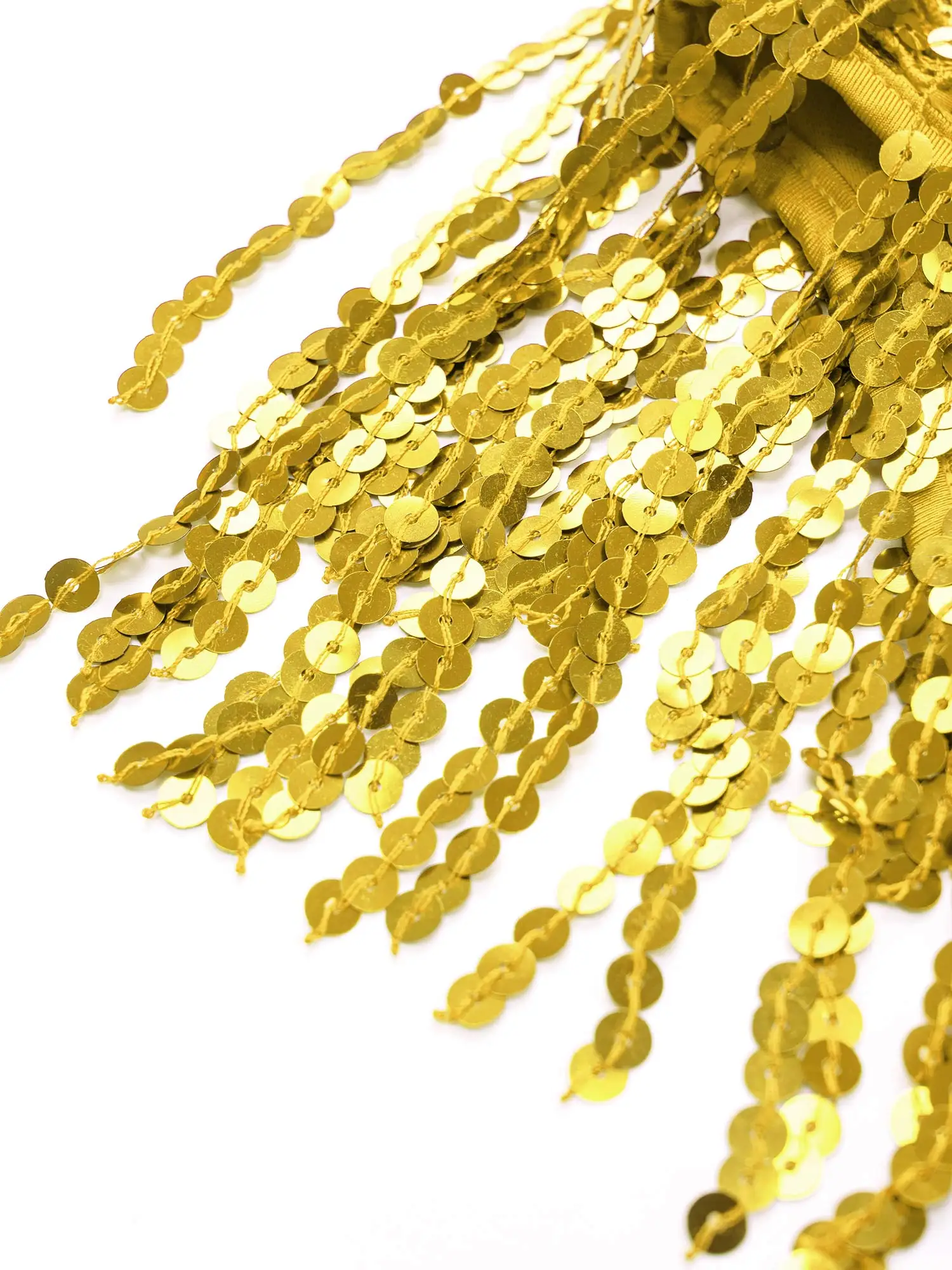 ชุดบอดี้สูทเด็กแบบสั้นประดับพู่สำหรับเต้นลาติน ชุดเต้นสตรีทแวร์ ชุดจั๊มสูทปักเลื่อมสำหรับการแสดง