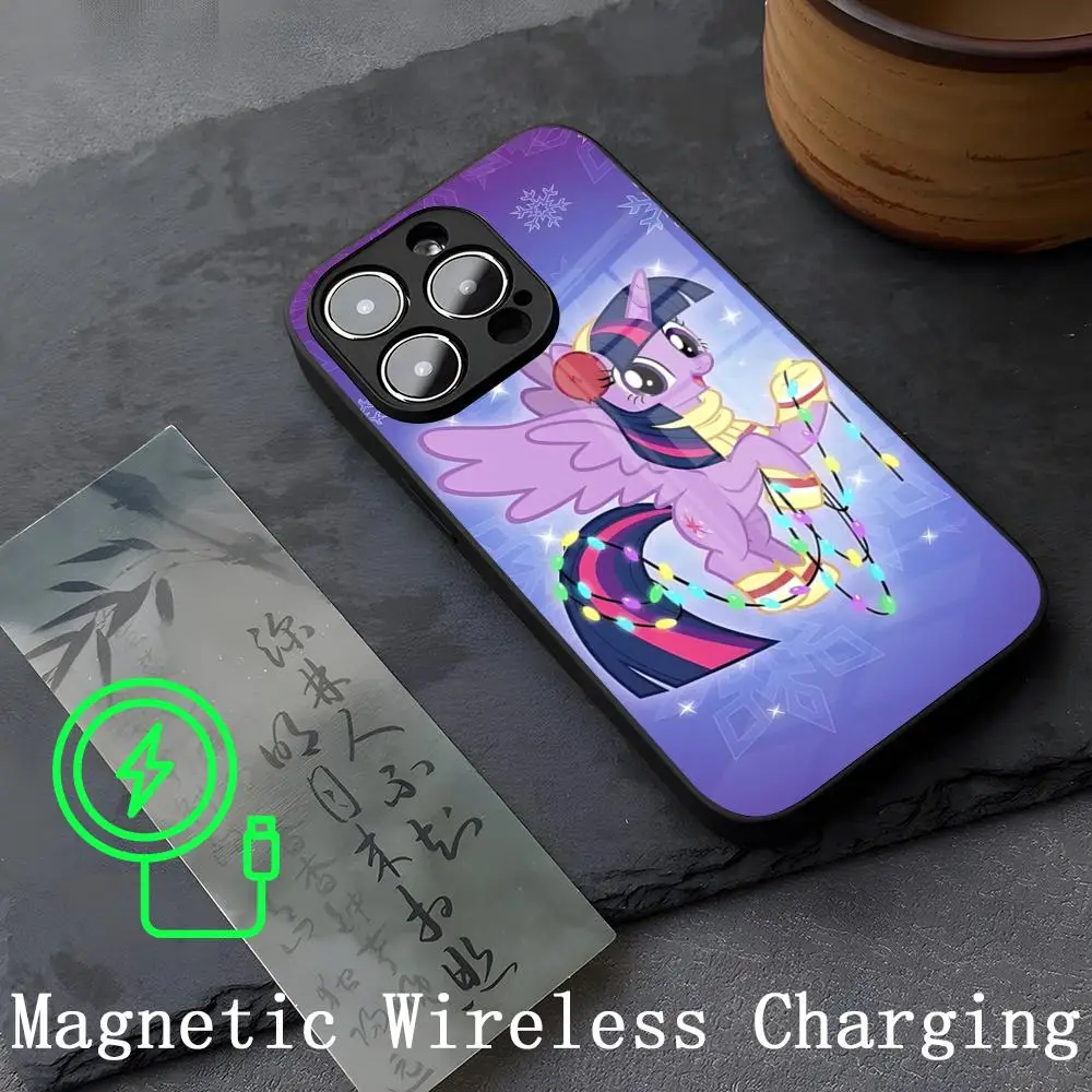 Twilight Sparkle Phone Case Strong Magnetism Glass For iPhone 14ProMax 15 13 12 15 11 Pro XS Max Plus Mini Coque